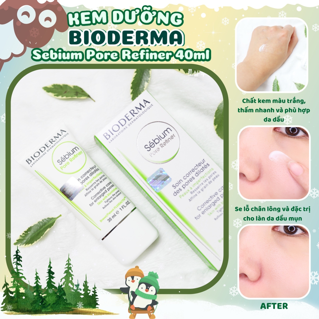 [ Nội Địa ] Kem Dưỡng Giúp Se Khít Lỗ Chân Lông, Giảm Bóng Nhờn Bioderma Sebium Pore Refiner - 30ml NĐ