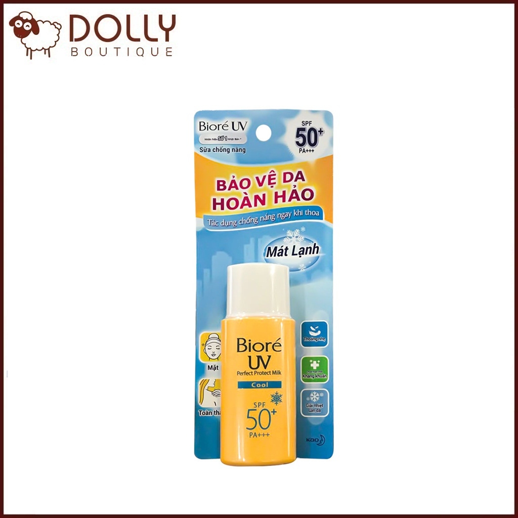 Sữa Chống Nắng Mát Lạnh Bioré UV Perfect Protect Milk Cool 25ml