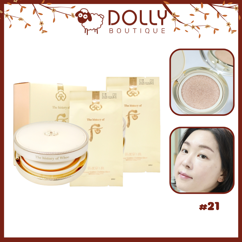 Phấn Nước The History of Whoo Luxury Golden Cushion Glow Speacial set (13gx3)