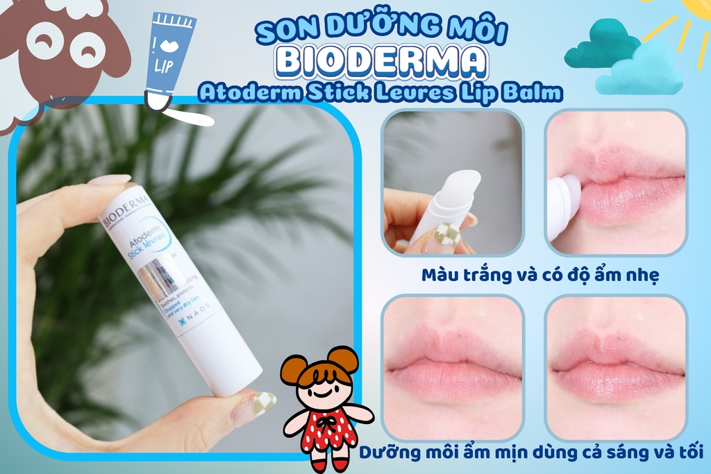 Son Dưỡng Môi Bioderma Atoderm Stick Levres Lip Balm 4g 0426