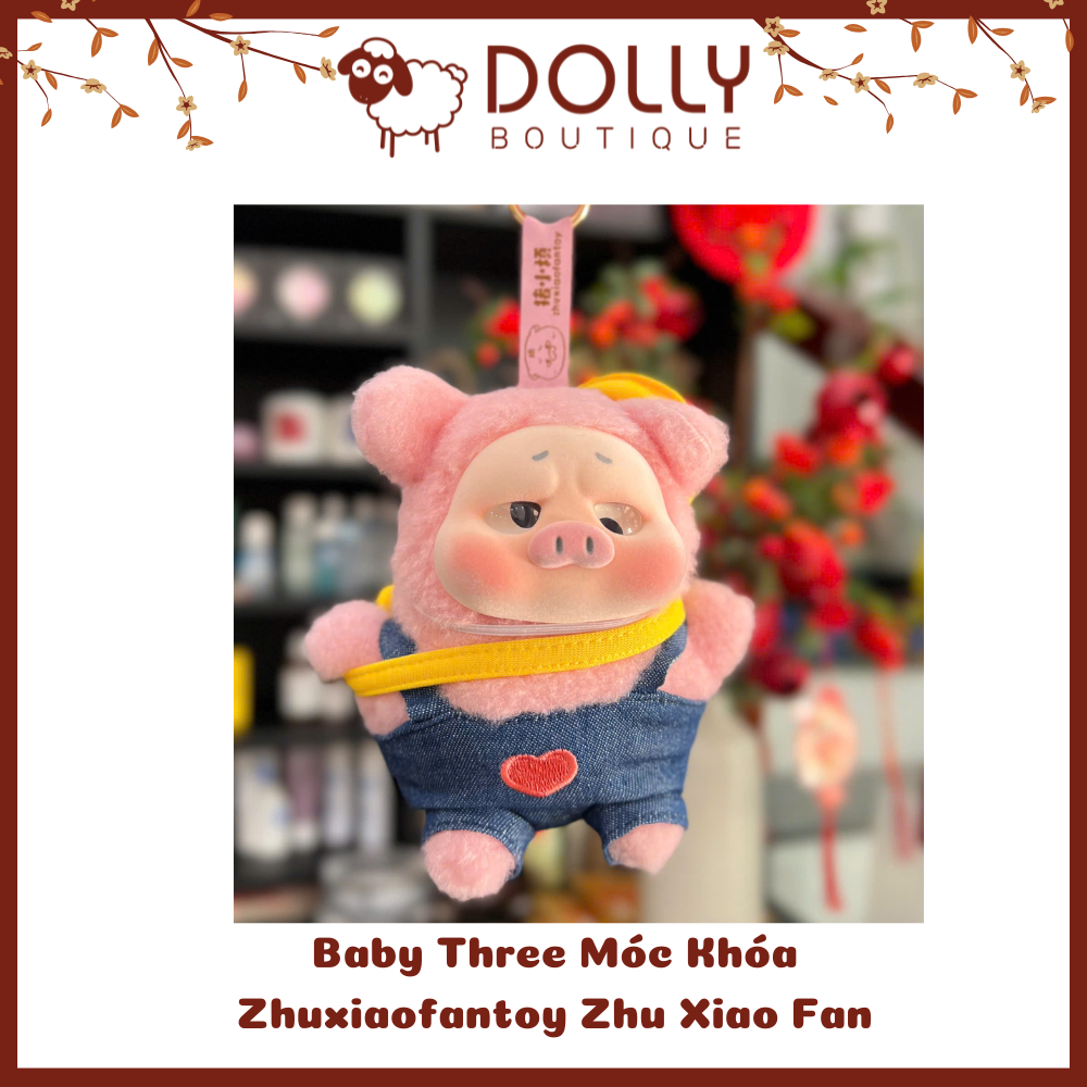 Gấu Bông Baby Three Zhuxiaofantoy Zhu Xiao Fan First Generation ( Phiên Bản Heo) Móc Khóa