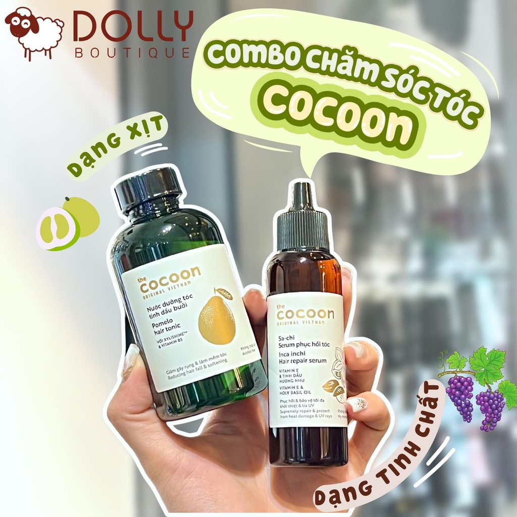 Tinh Chất Dưỡng Tóc Cocoon Hỗ Trợ Phục Hồi & Bảo Vệ  Inca Inchi Hair Repair Serum 70ml