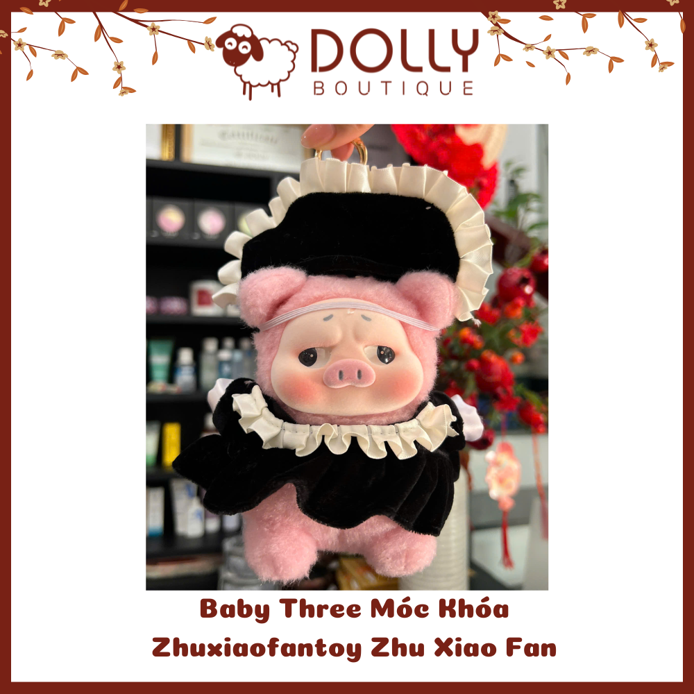 Gấu Bông Baby Three Zhuxiaofantoy Zhu Xiao Fan First Generation ( Phiên Bản Heo) Móc Khóa