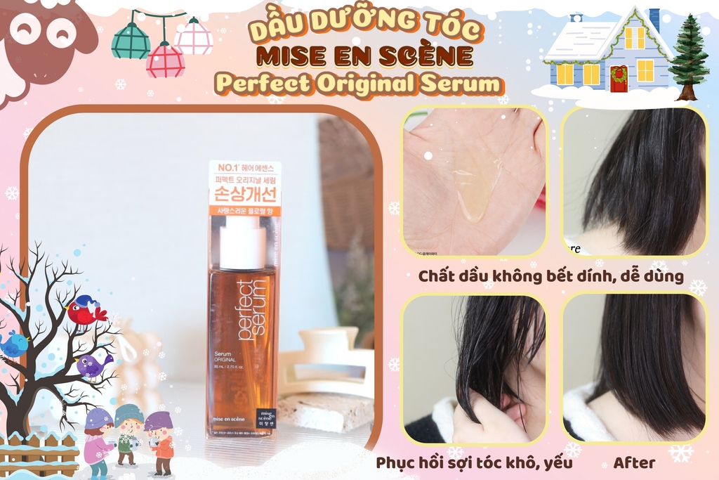 Dầu Dưỡng Tóc Và Phục Hồi Tóc Mise En Scene Perfect Serum #Original - 80ml