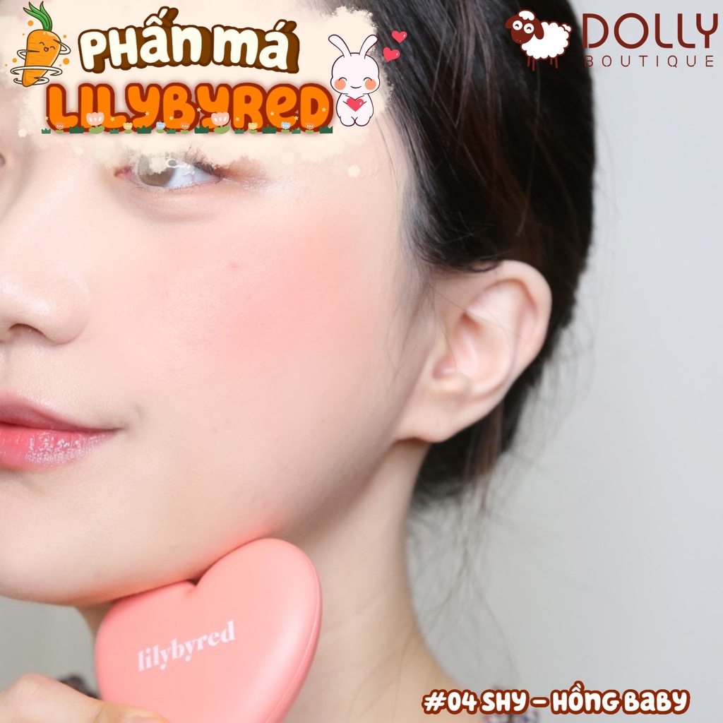 Phấn Má Hồng Lilybyred Luv Beam Cheek #04 Selfie Red (Hồng Cam) - 4.7g