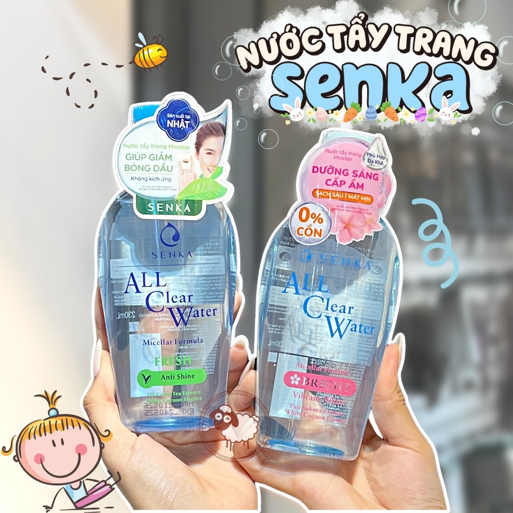 Nước Tẩy Trang Sạch Dầu Senka All Clear Water Micellar Formula  #Fresh - 230ml