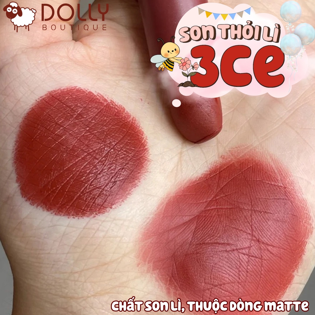 Son Thỏi Lì 3CE Mood Recipe Matte Lip Color #909 Smoked Rose (Màu Đỏ Gạch)