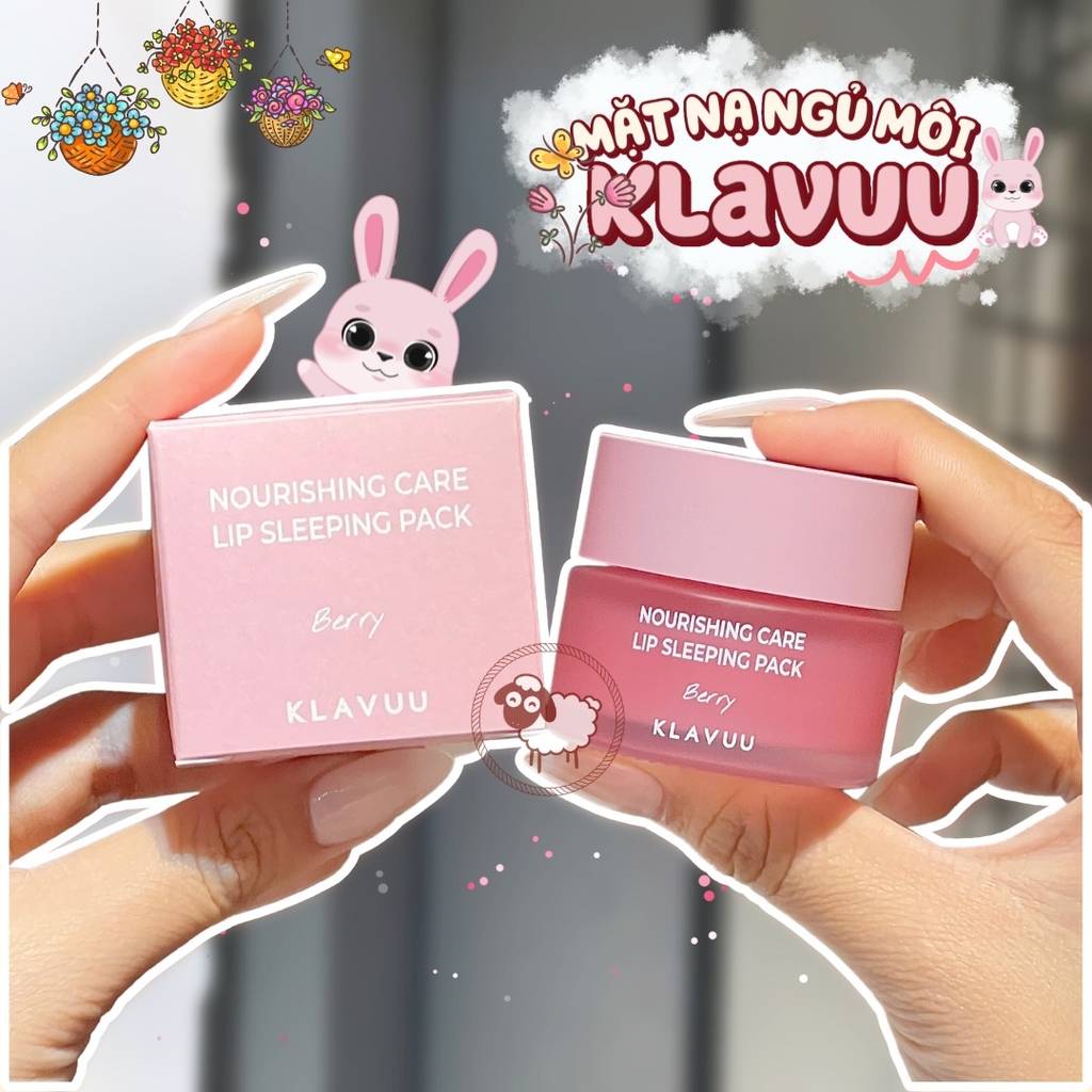 Mặt Nạ Môi Dưỡng Hồng Môi Klavuu Nourishing Care Lip Sleeping Pack - 20g