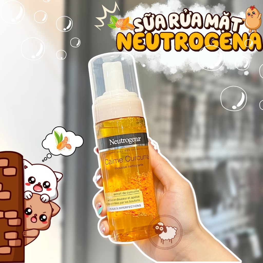 Sữa Rửa Mặt Tạo Bọt Tinh Chất Nghệ Neutrogena Calme Curcuma - 150ml