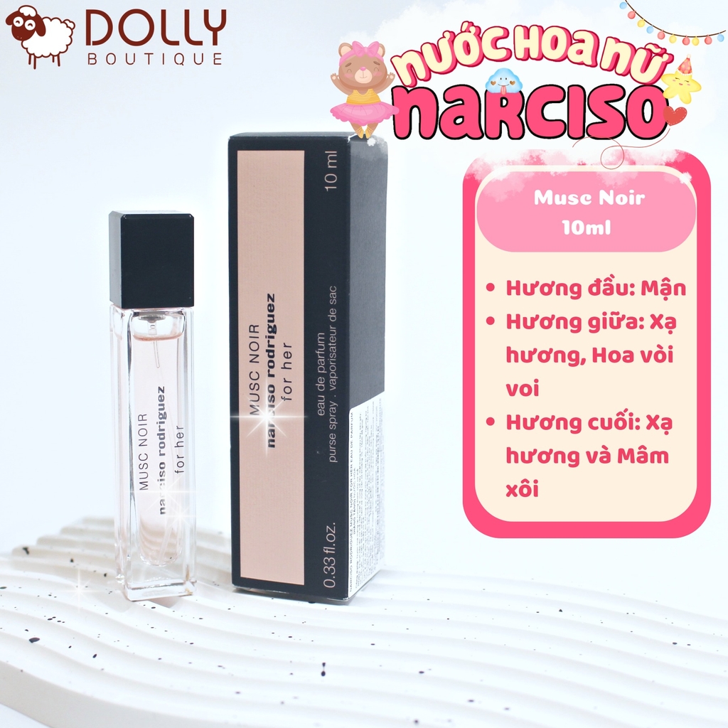 Nước Hoa Nữ Mini Narciso Rodriguez Ladies Musc Noir EDP Spray - 10ml
