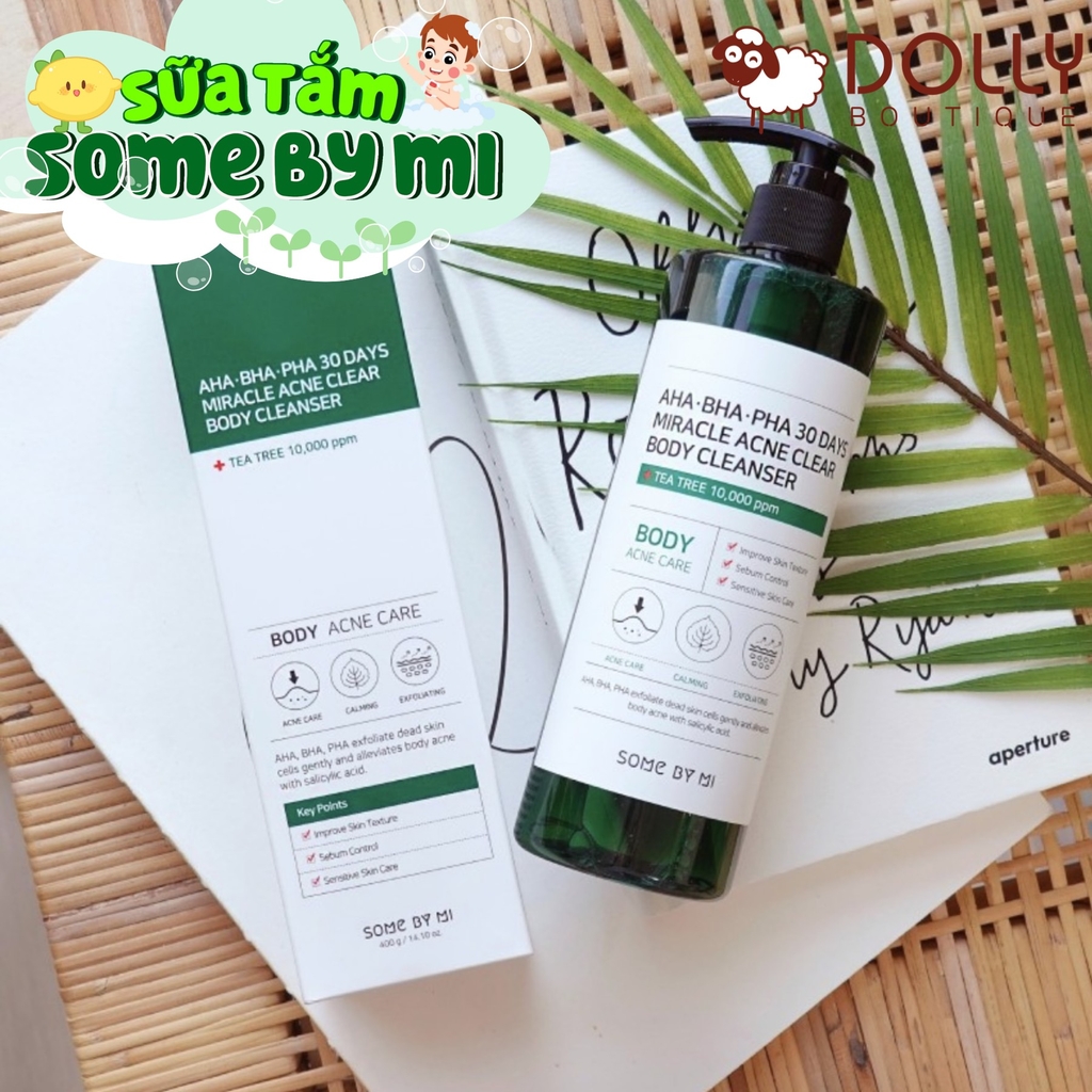 Sữa Tắm SOME BY MI Làm Giảm Mụn AHA-BHA-PHA 30 Days Miracle Acne Clear Body Cleanser - 400gr