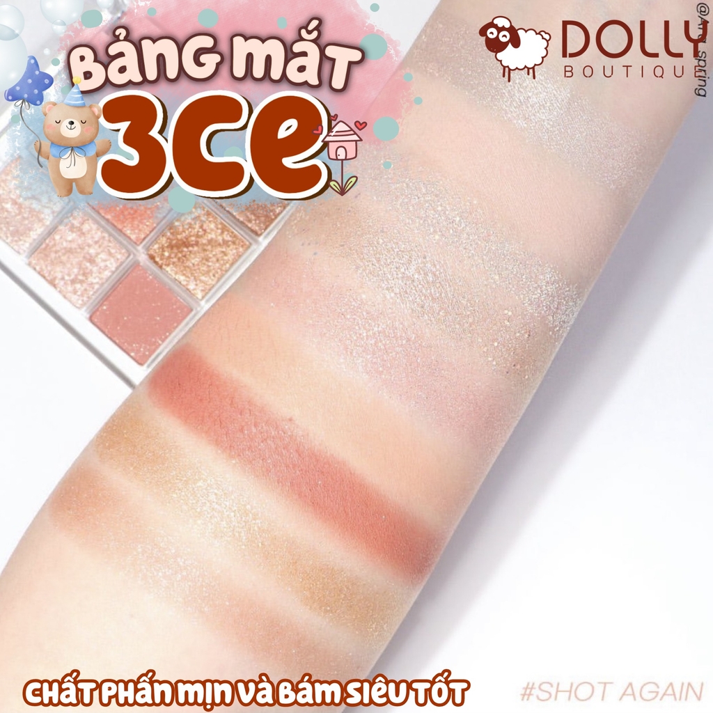 Bảng Phấn Mắt 3CE Multi Eye Color Clear Layer Edition Palette #Shot Again - 8,2gr