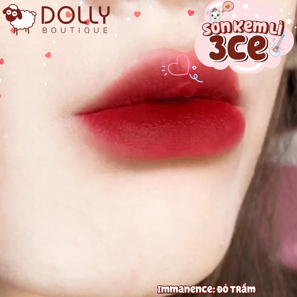 Son Kem Lì 3CE Cloud Lip Tint #Immanence ( Màu Đỏ Trầm )