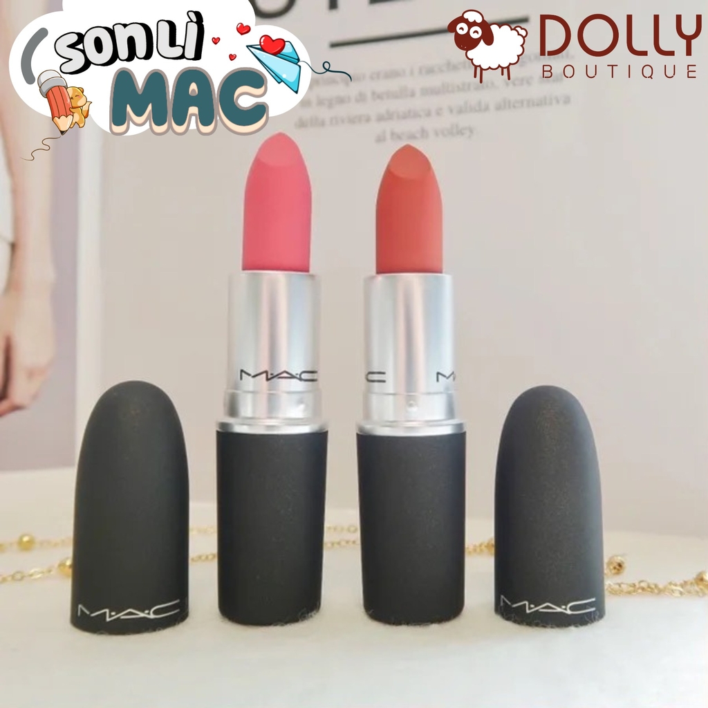 Son Thỏi Lì MAC Powder Kiss Lipstick 314 Mull It Over 3g - Màu Hồng Nude