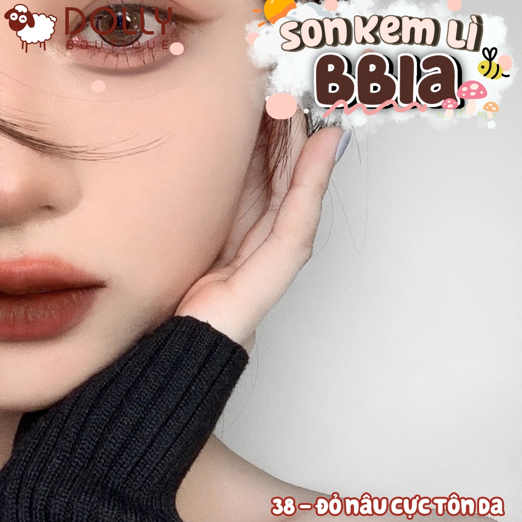 Son Kem Lì Bbia Last Velvet Lip Tint #38 Feign Fine ( Màu Nâu Đất ) - 5g