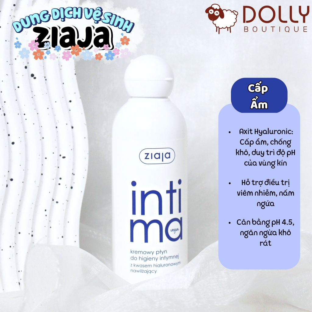 Dung Dịch Vệ Sinh Cấp Ẩm Ziaja Intima Creamy Wash - Xanh Dương Đậm (200ml)