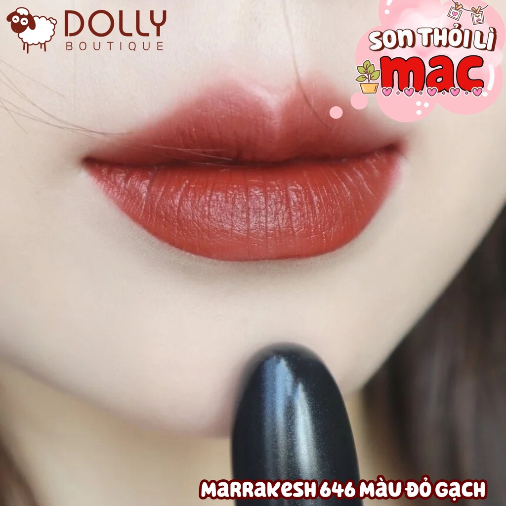 Son Thỏi MAC Matte Lipstick 646 Marrakesh (Đỏ Nâu Trầm) - 3g