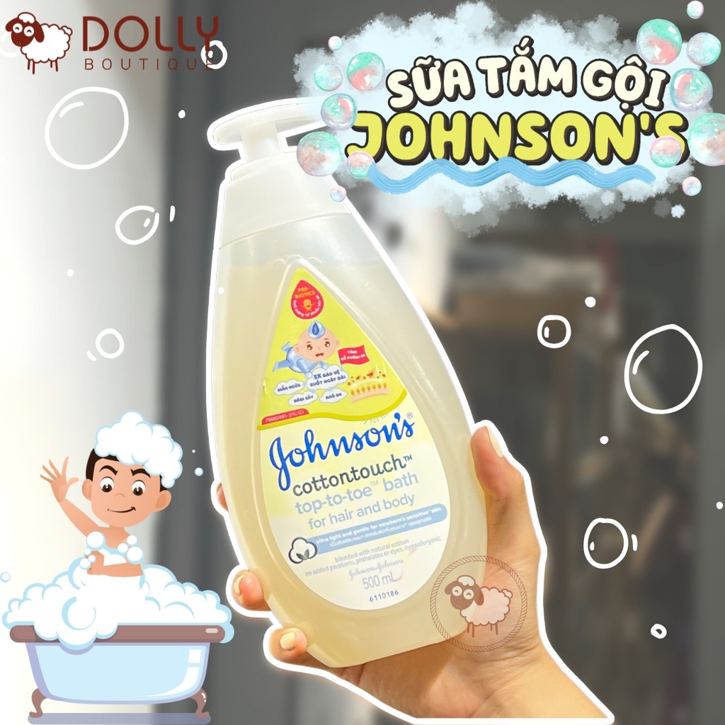 Tắm Gội Cho Bé Dịu Nhẹ Như Bông Johnson’s Baby Cottontouch - 500ml