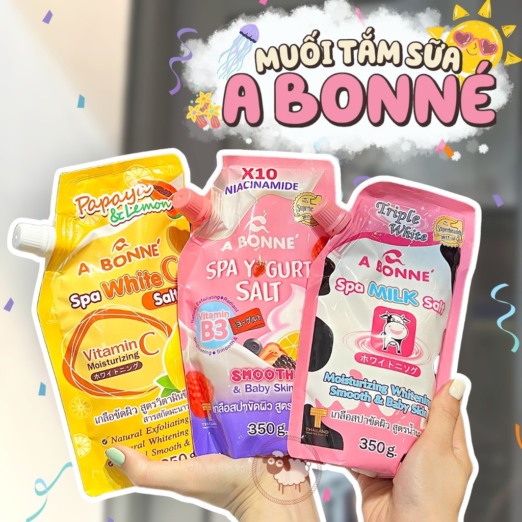 Muối Tắm Trắng Và Tẩy Tế Bào Chết A Bonné Spa Yogurt Salt - 350g