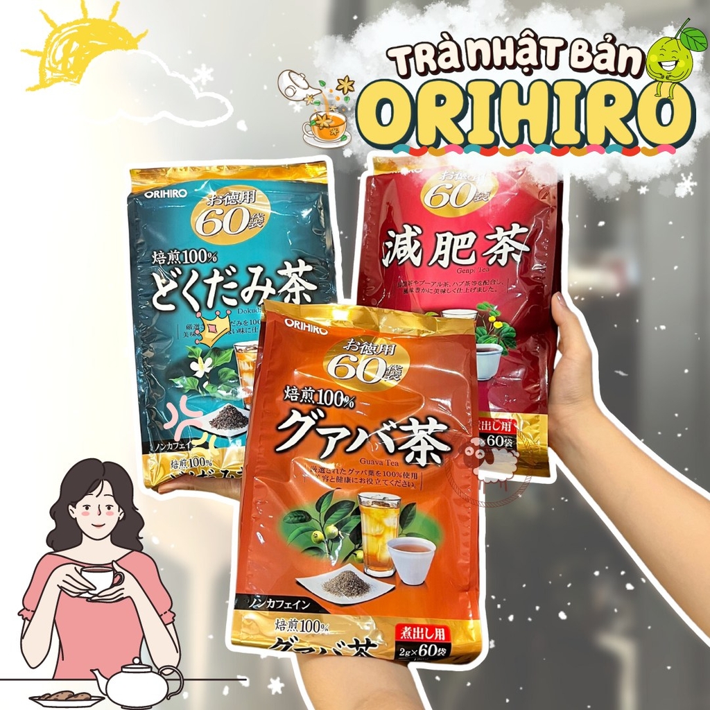 Trà Ổi Giảm Cân Và Cải Thiện Hệ Tiêu Hóa Orihiro Guava Tea - 180g/ 60 gói