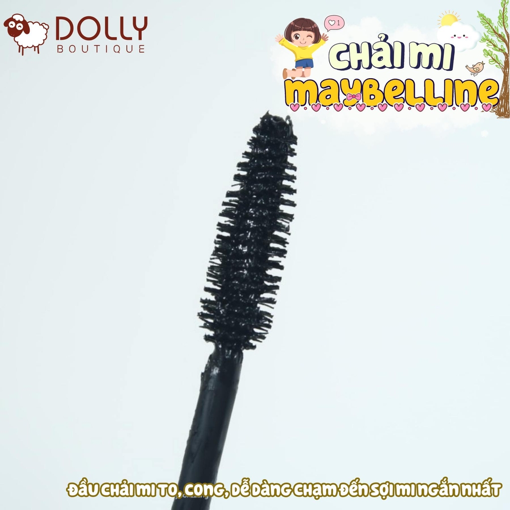 Chải Mi Làm Dày Mi & Ngăn Rụng Mi Màu Đen Maybelline Mascara Colossal Waterproof Black  - 9.2ml