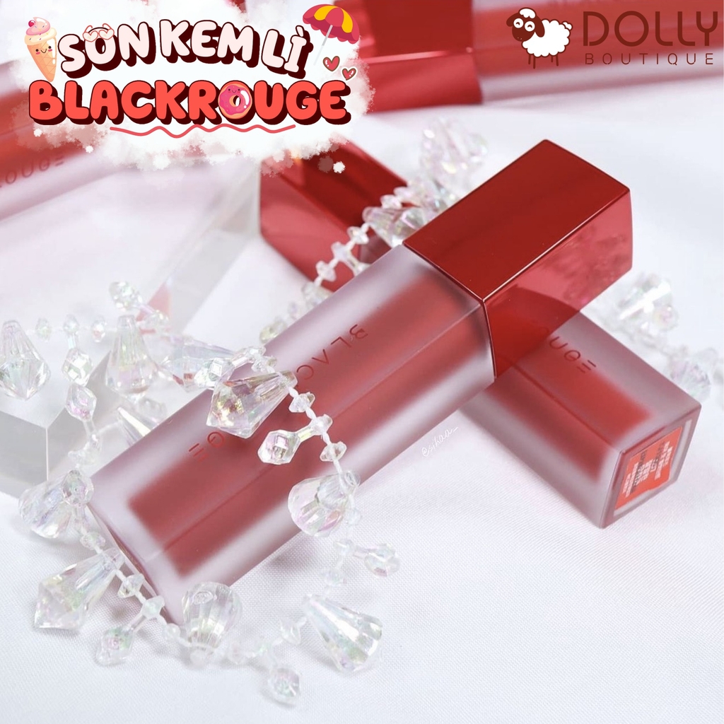 Son Kem Lì Black Rouge Air Fit Velvet Tint  #A06 Brick Red ( Màu Đỏ Nâu Trầm ) - 4.5g