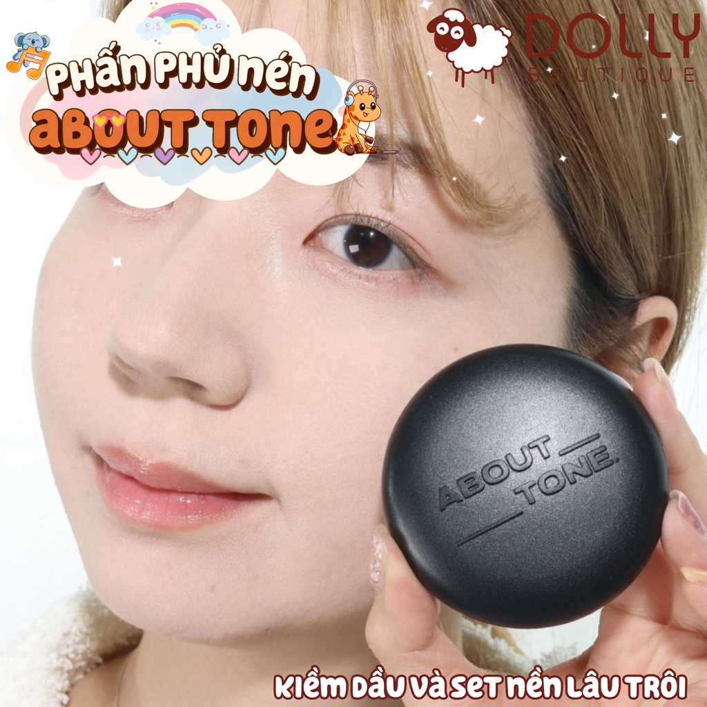 Phấn Phủ Dạng Nén Kiềm Dầu, Nâng Tông About Tone Blur Effect  #Fair (Tông Sáng) - 8g