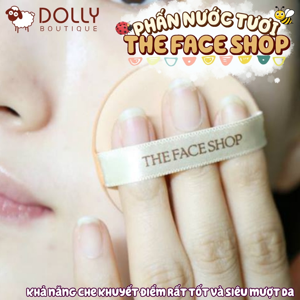 Phấn Nước The Face Shop Ink Lasting Cushion Glow SPF35 PA++ 15g #V201