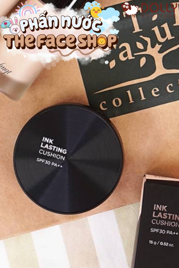 Phấn Nước The Face Shop Ink Lasting Cushion SPF 30 #V201 15g