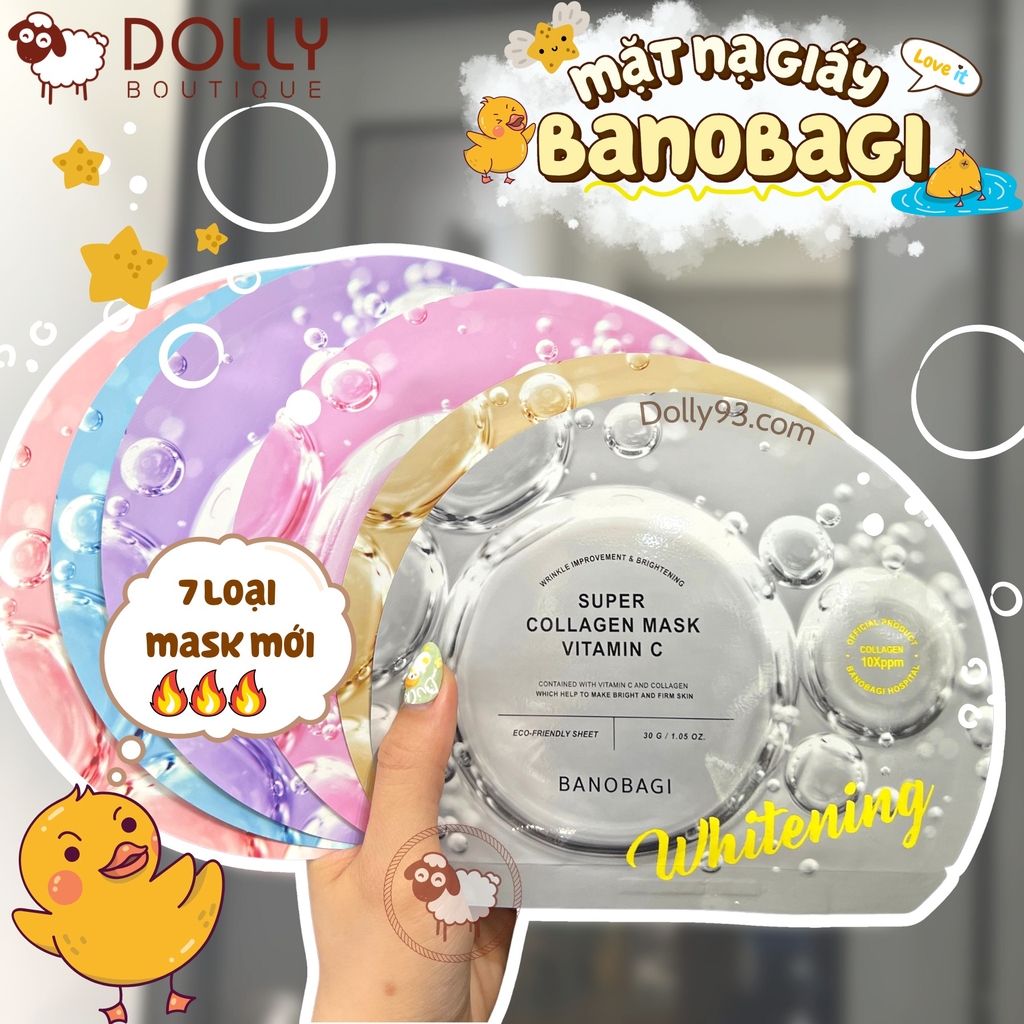 Mặt Nạ Giấy Chống Lão Hóa Banobagi Super Collagen Mask 24K Gold Melasma - 30g