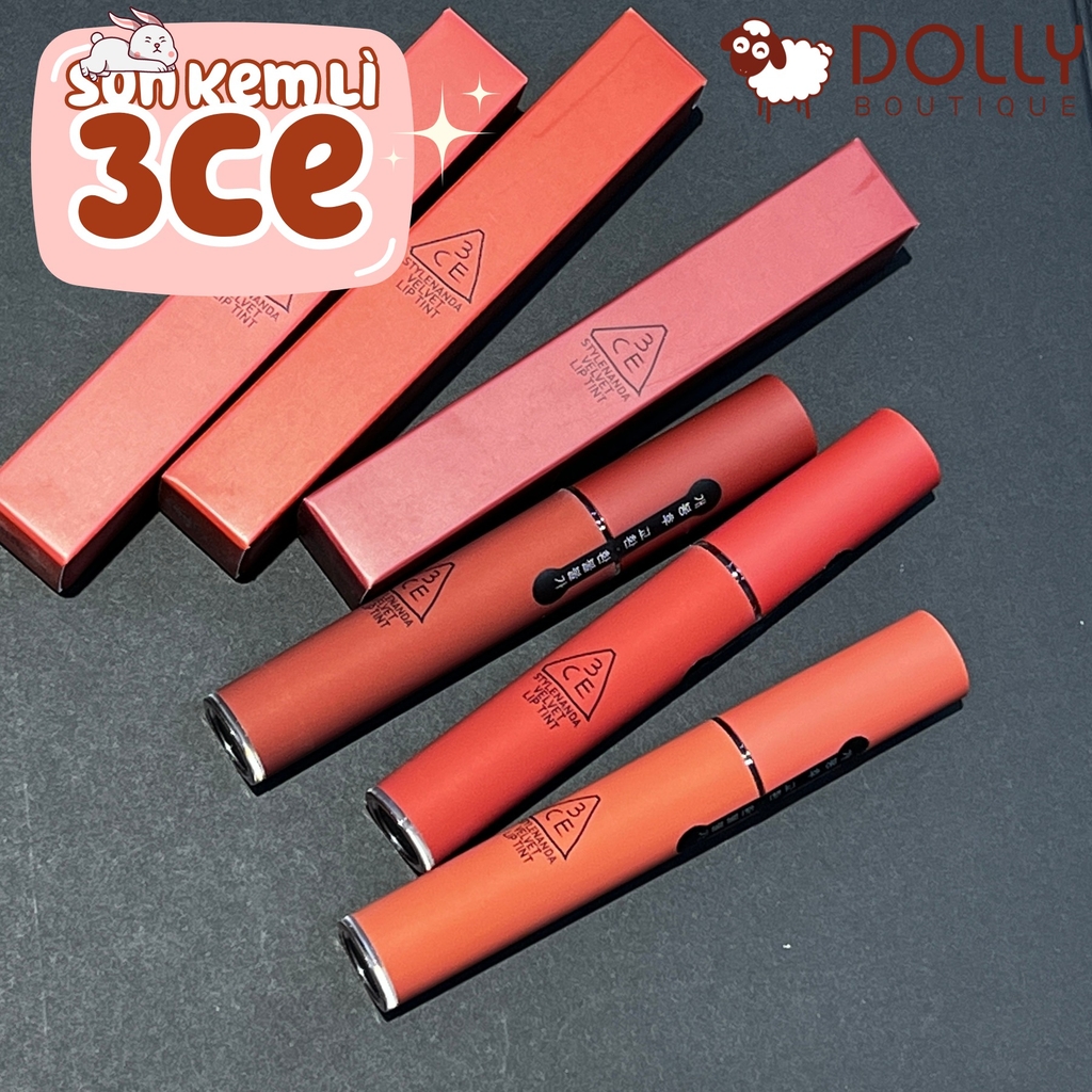 Son Kem Lì 3CE Velvet Lip Tint #Daffodil (Màu Đỏ Đất) - 3.5ml