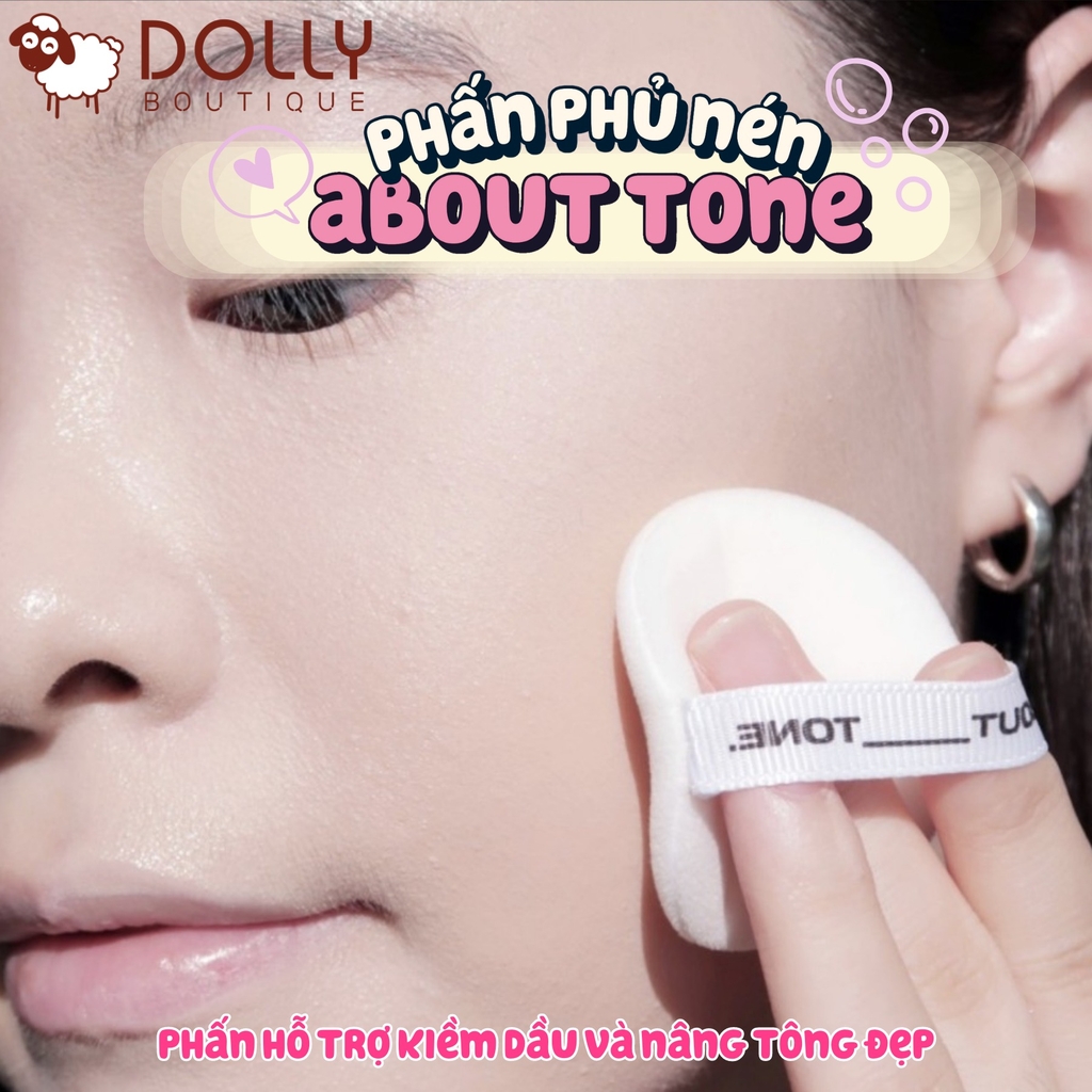 Phấn Phủ Dạng Nén Kiềm Dầu, Căng Bóng About Tone Raise Your Beauty Tone Glow - 8g