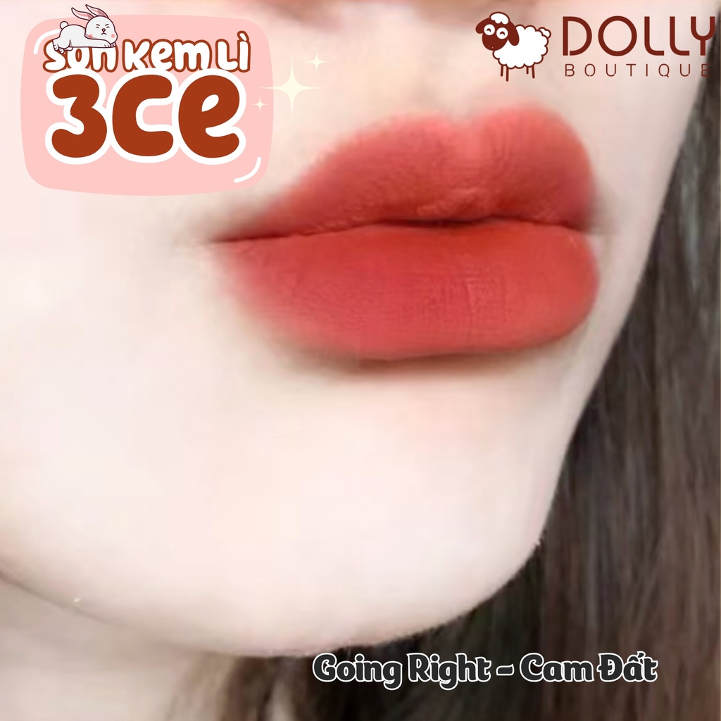 Son Kem Lì 3CE Velvet Lip Tint #Going Right (Màu Cam Hồng Đất) - 3.5ml 0725