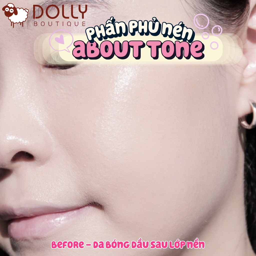 Phấn Phủ Dạng Nén Kiềm Dầu, Căng Bóng About Tone Raise Your Beauty Tone Glow - 8g