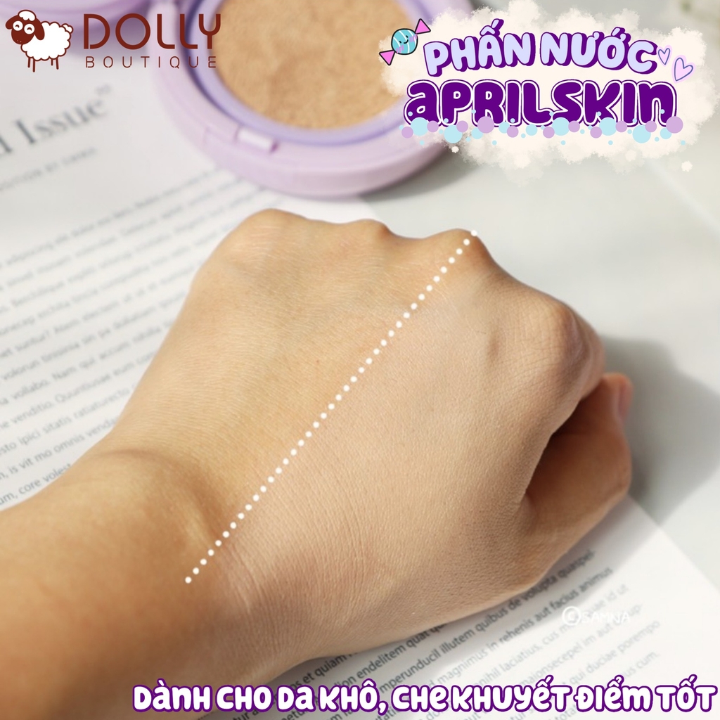 Phấn nước Aprilskin Ultra Slim Cushion SPF50+ PA+++ 21 - Da Trắng Sáng