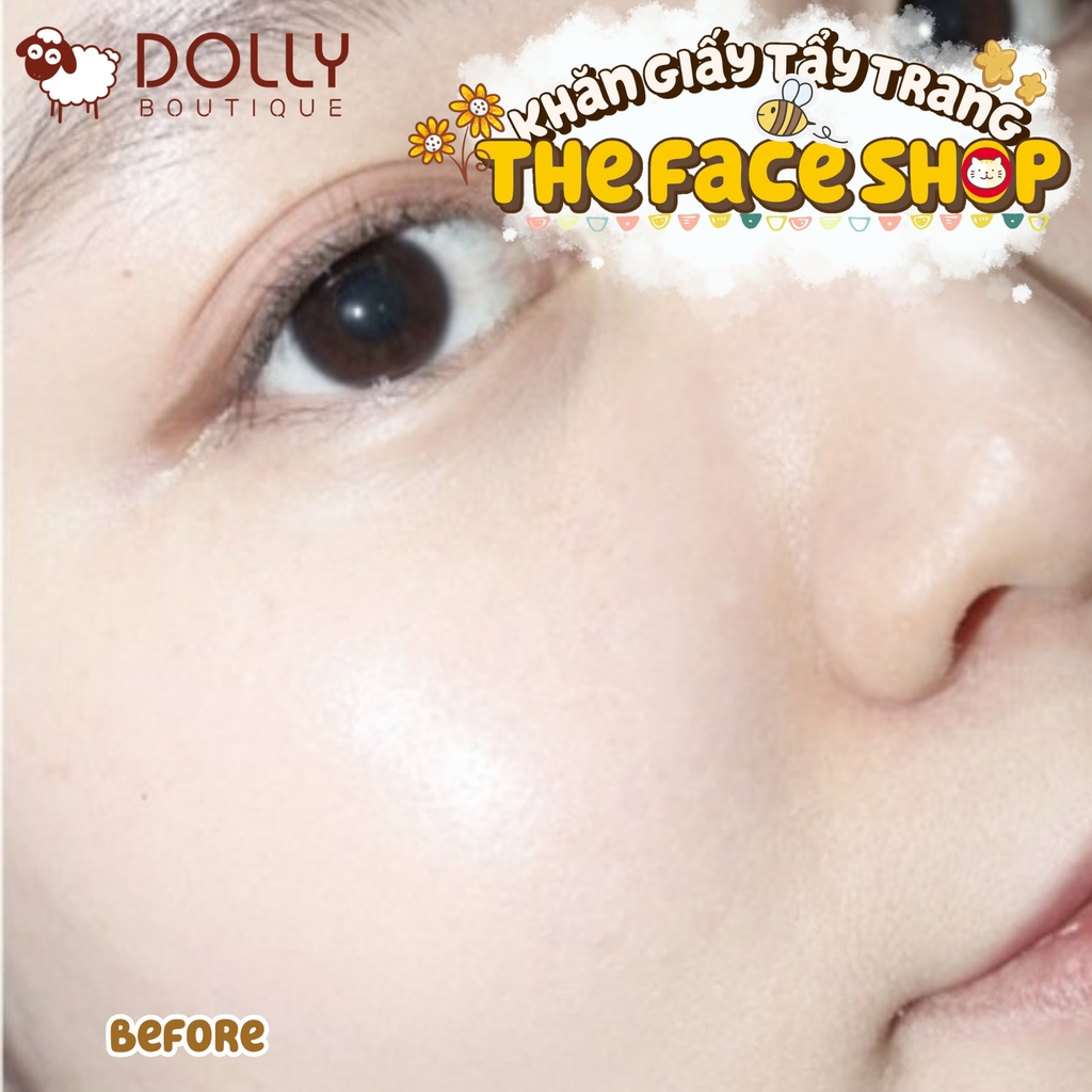 Khăn Giấy Tẩy Trang Làm Sáng Da The Face Shop Rice Water Bright Cleansing Facial Wipes- 50 Tờ NĐ