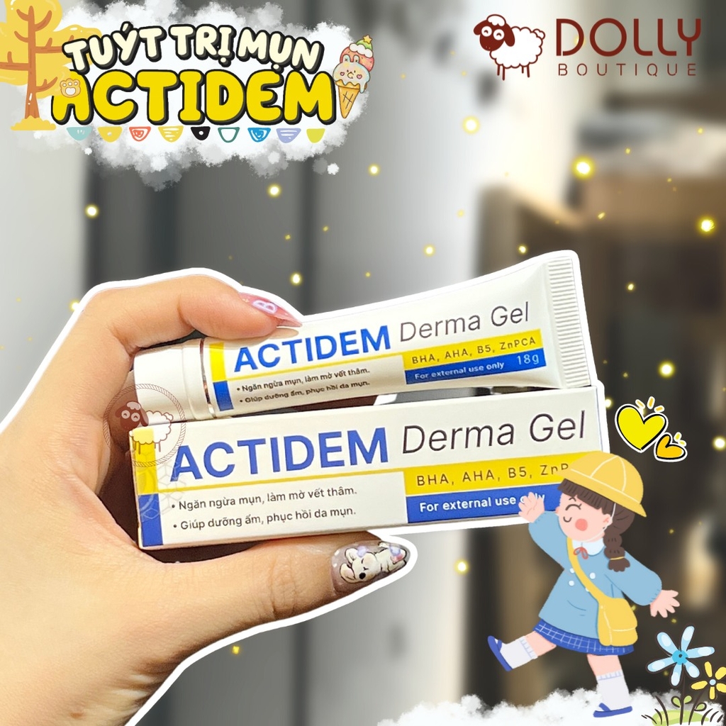 Gel Dưỡng Giảm Mụn, Mờ Thâm Actidem Derma Gel - 18g