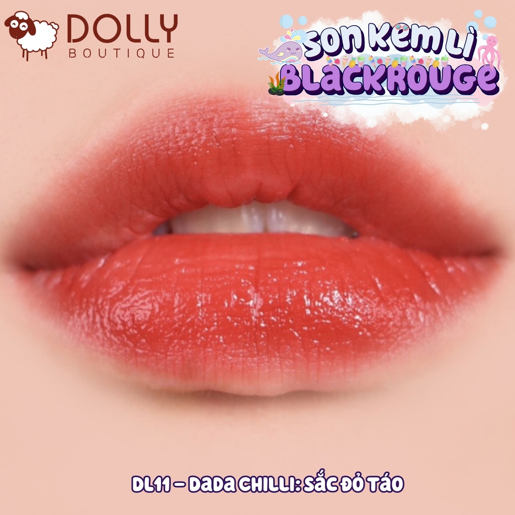 Son Kem Black Rouge Double Layer Over Velvet Ver2 #DL11 Dada Chili (Màu Đỏ Tươi) - 4.1g