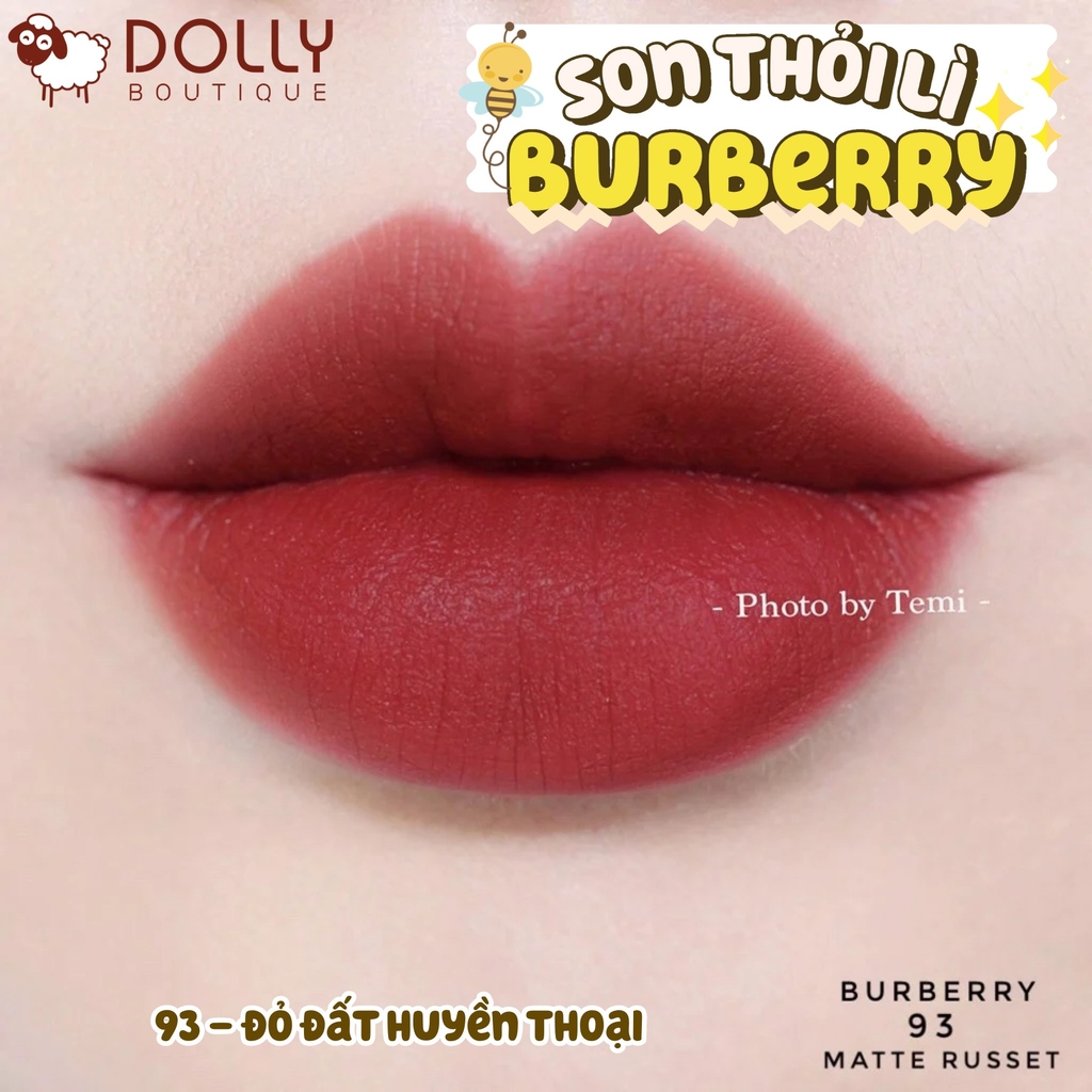 Son Thỏi Burberry Kisses Matte #93 Russet ( Màu Đỏ Đất )