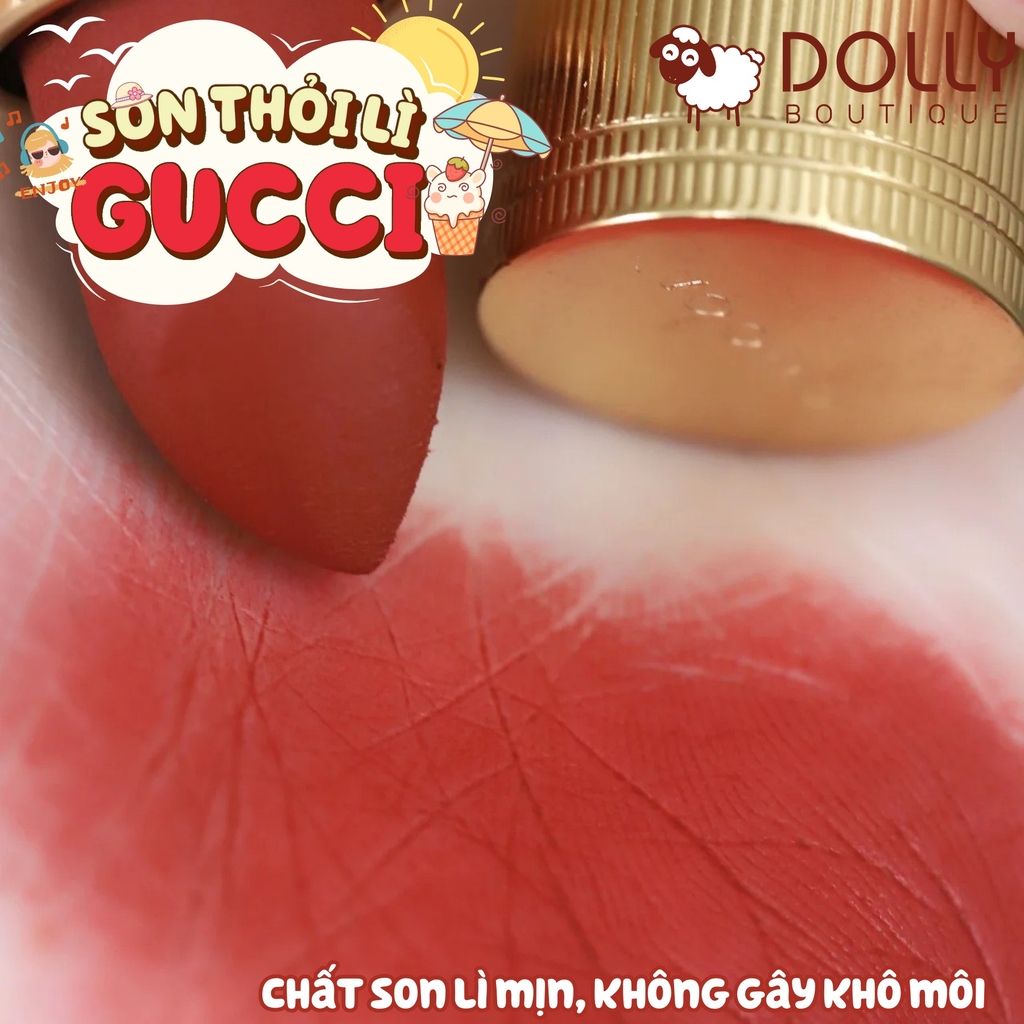 Son Thỏi Gucci Mate Lip Color #505 Janet Rust Matte (Đỏ Gạch) 3.5gr