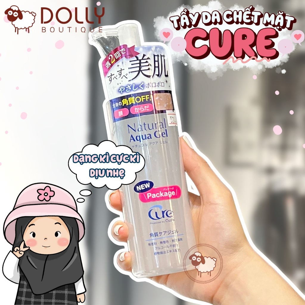 Tẩy Da Chết Mặt Dạng Kì Cure Natural Aqua Gel 250g