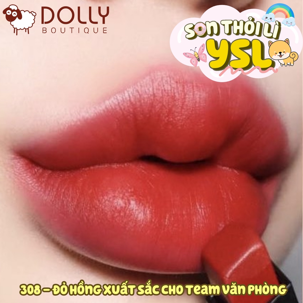 Son Thỏi Lì YSL The Slim Velvet Radical Matte Lipstick 308 Radical Chili