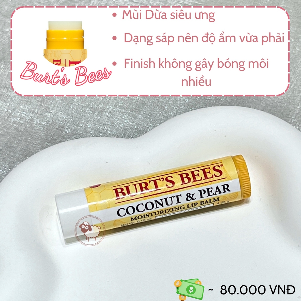 Son Dưỡng Môi Burt's Bees Hydrating Coconut & Pear