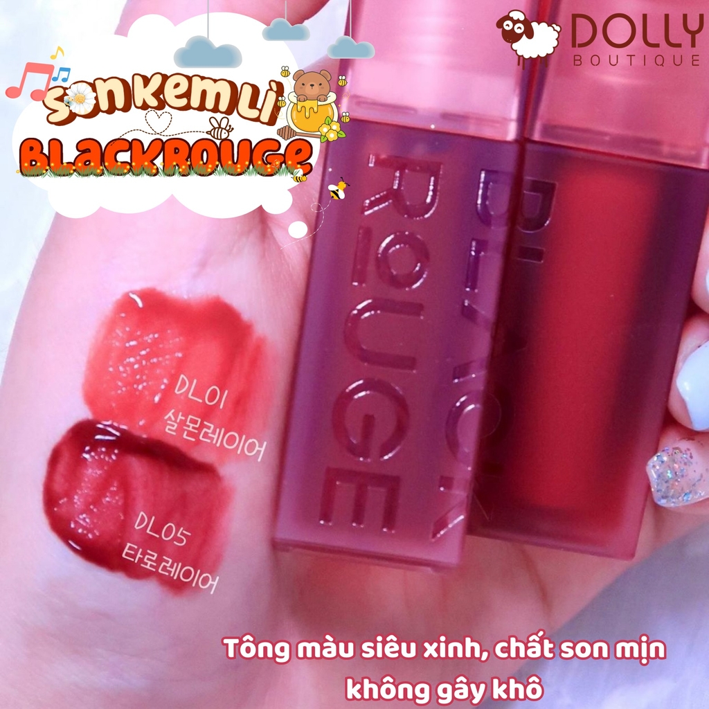 Son Kem Black Rouge Double Layer Over Velvet #DL05- Taro Layer (Màu Đỏ Thuần)