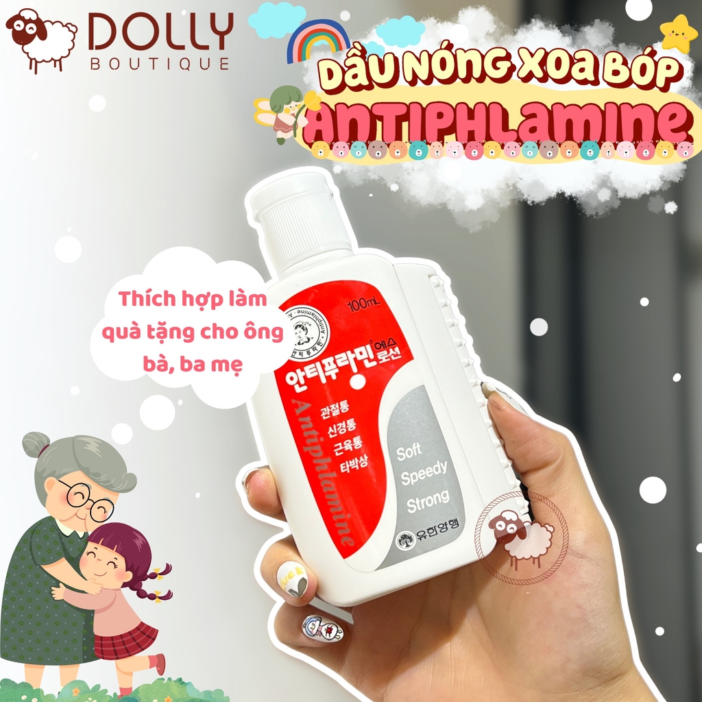 Dầu Nóng Xoa Bóp Antiphlamine Hàn Quốc 100ml