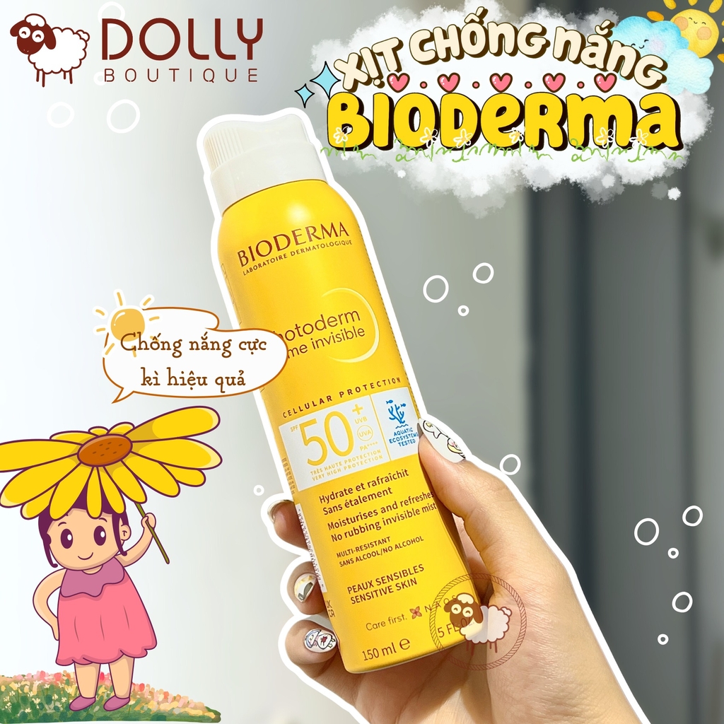 Xịt chống nắng Bioderma Photoderm Brume Invisible SPF50+ 150ml