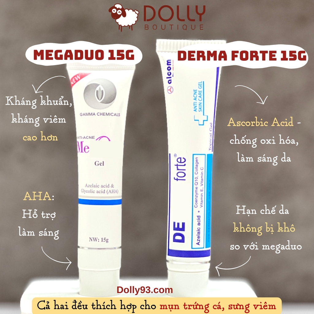 Gel Dưỡng Giảm Mụn, Mờ Thâm Derma Forte Advanced Anti Acne Skin Care Gel - 15g