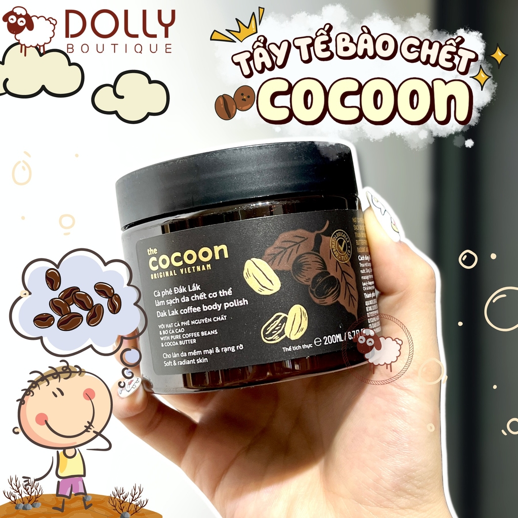 Tẩy Da Chết Cơ Thể Từ Cà Phê Đak Lak Cocoon Coffee Body Polish - 200ml
