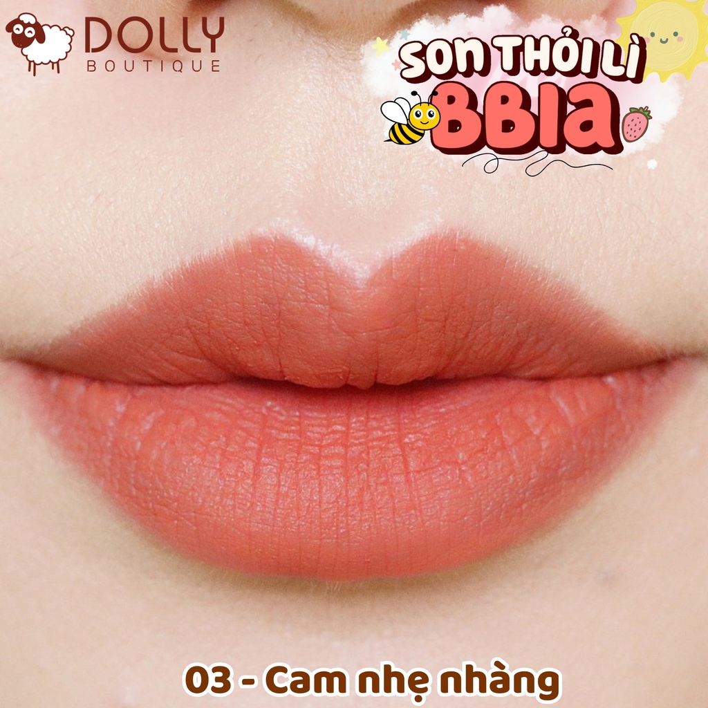 Son Thỏi Lì Bbia Last Powder Lipstick #No.03 Just Smile ( Màu Cam Đất ) - 3.5g