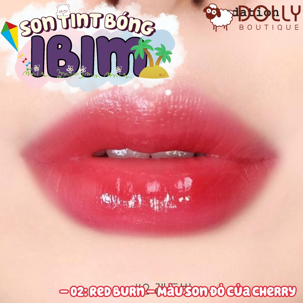 Son Kem Ẩm IBIM Dewy Serum Lip Tint Red Burn ( Màu Đỏ Cherry )